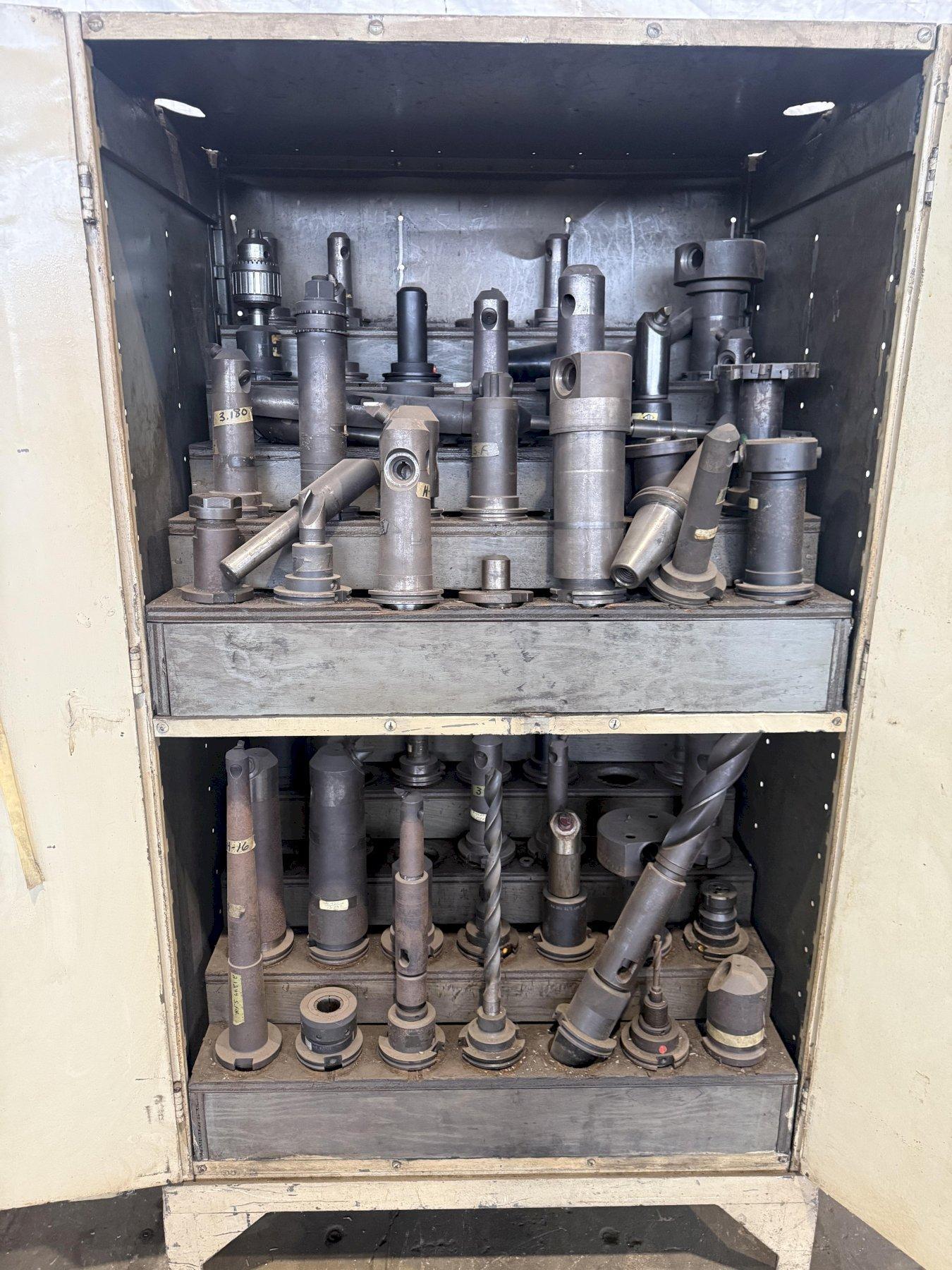 CAT 50 TOOLING W/ CABINET INCLUDED. STOCK # 0325426