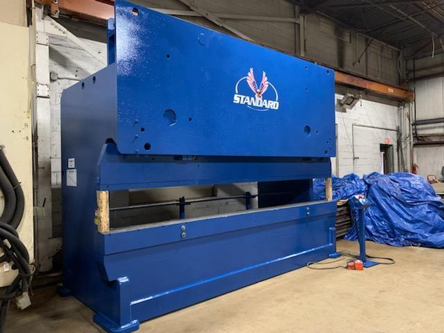 325 TON X 14' STANDARD, 8" STR., 16" OPEN HEIGHT, 8" CLOSED HEIGHT, 12'6" BETW., OMRON BACKGAUGE, FLUSH FLOOR, 2001
