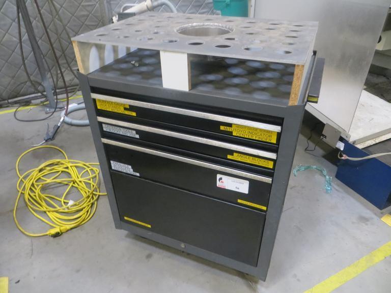 Portable Tool Box w Shop Made 40 Taper Tool Holder - W Contents- Auction Item