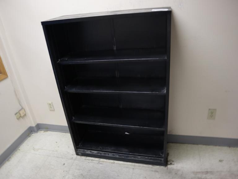 Metal Book Case with 4 Shelves- Auction Item