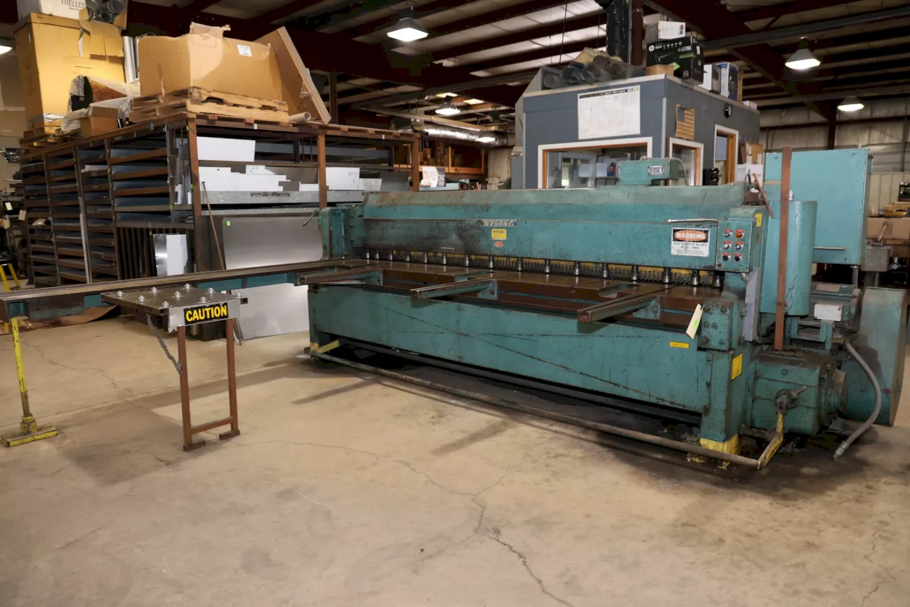 10' x 10 GA WYSONG POWER SQUARING SHEAR, MODEL: 1010-RD