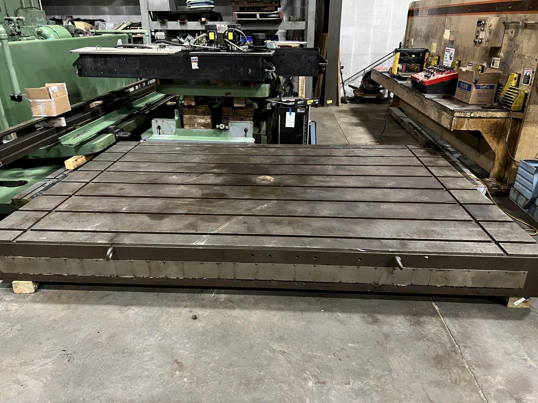 LUCAS 144" x 96" T-SLOTTED TABLE, 12.5" THICK