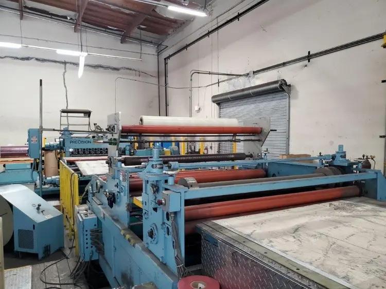 52" x .075" x 20,000# Iowa Precision Multi Blanking Line with Herr Voss Leveler