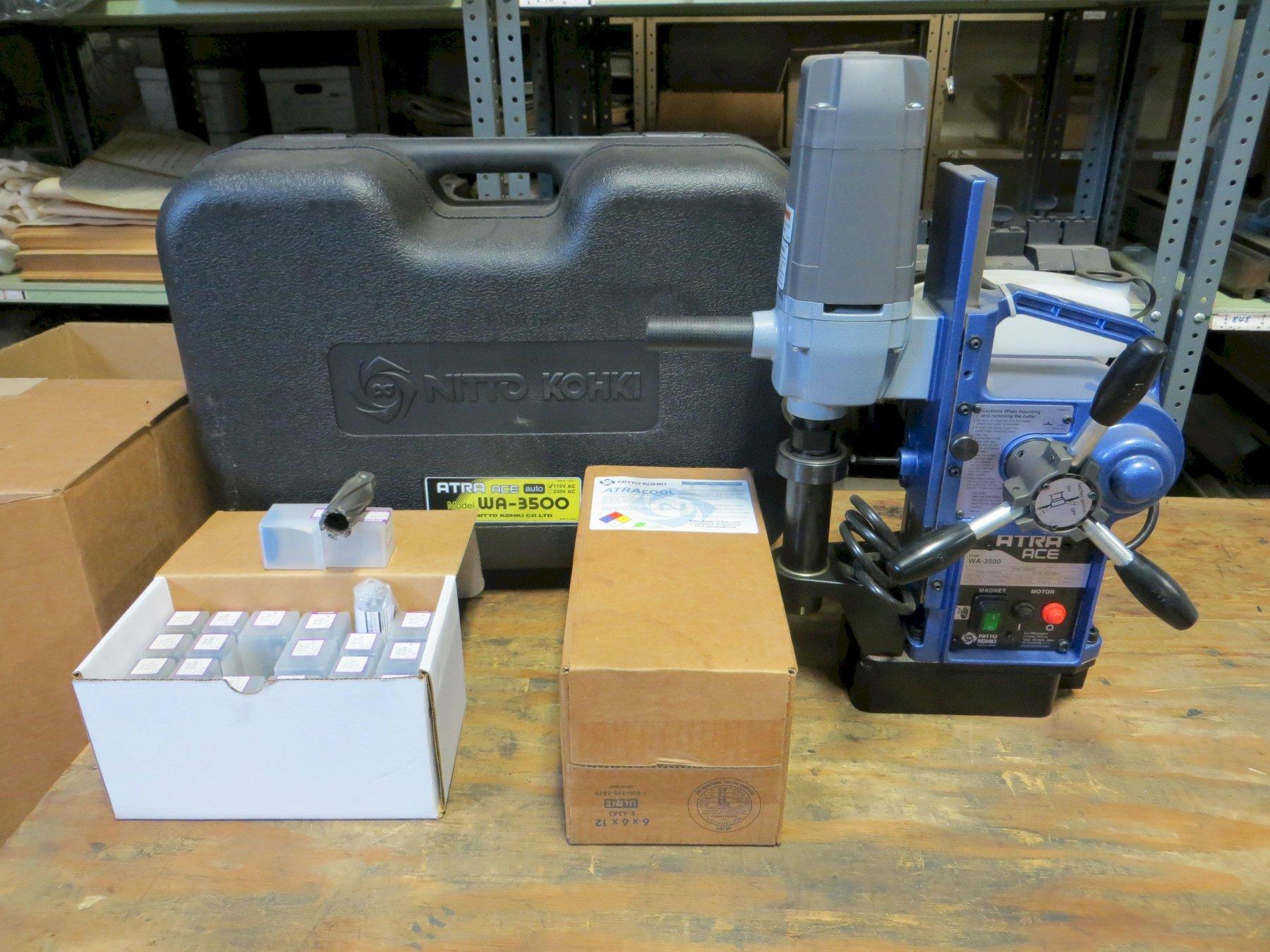 New NITTO KOHKI Portable Magnetic Base Drilling Machine, Model WA-3500