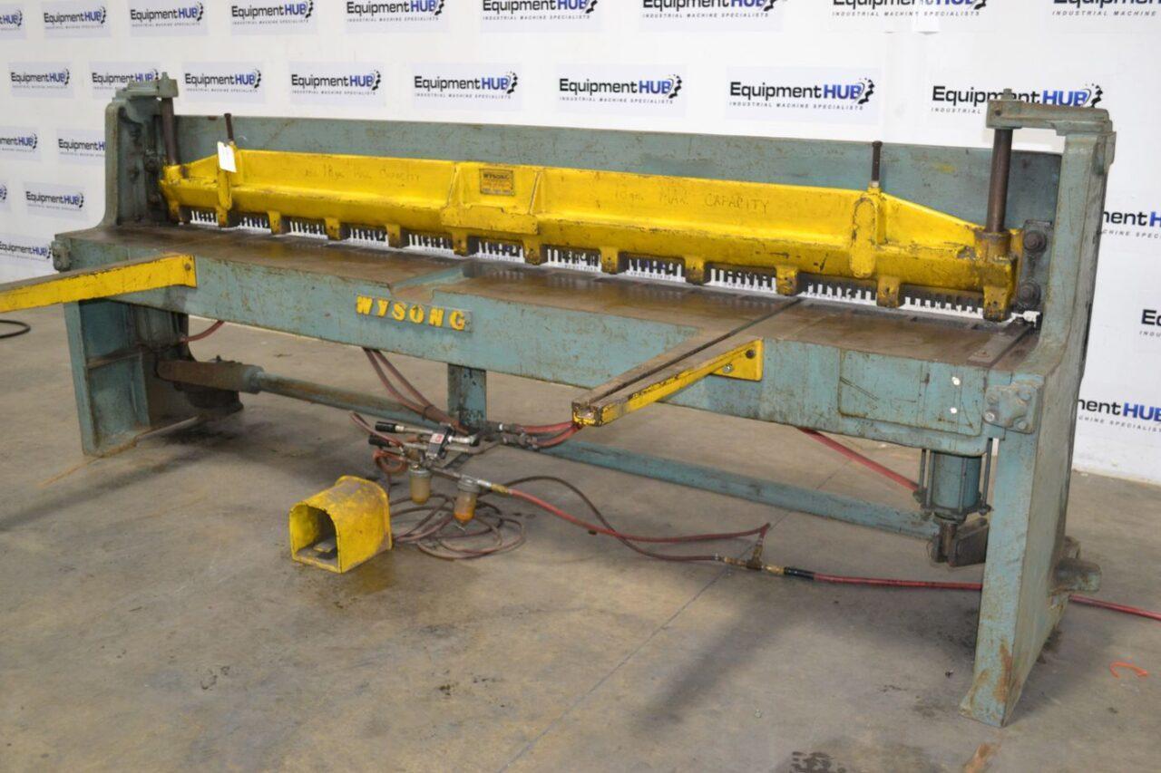 Wysong A-120 10′ x 18 Ga. Air Powered Pneumatic Shear
