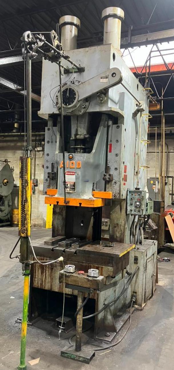 150 TON AIDA MODEL #PC-15(2) MECHANICAL CRANK GAP FRAME PRESS  7.8" STROKE : YOBRO #25990