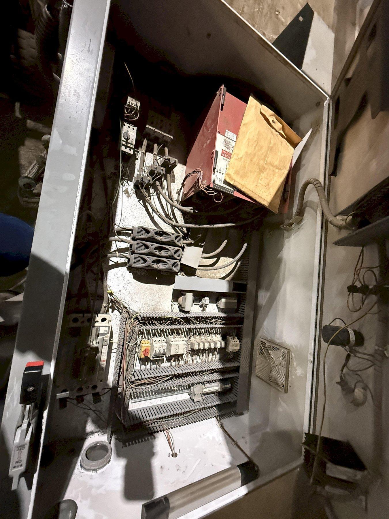 2014 Schaefer 1000# electric motorized nose pour furnace s/n 001-1213-0280 rated at 85kw with controls