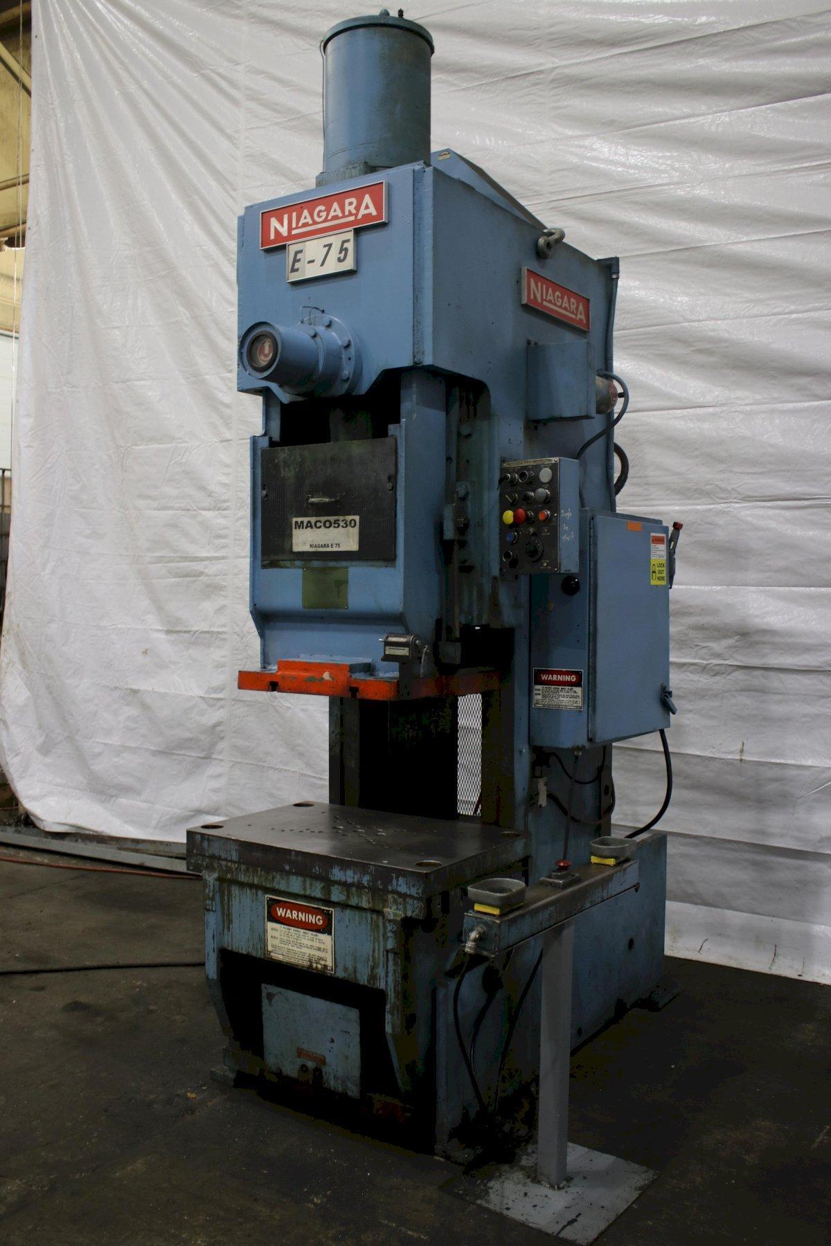 75 TON NIAGARA MODEL #E-75 OBI PRESS: STOCK #75877