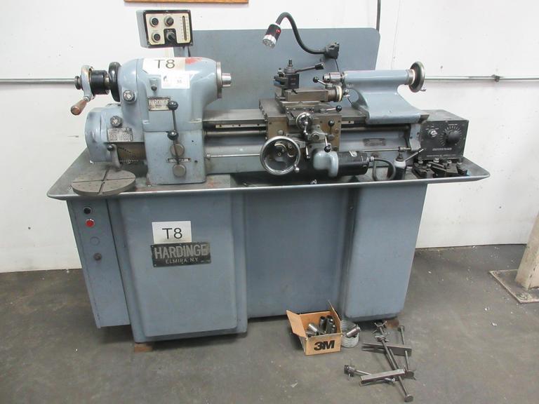 Hardinge HLV-H Toolroom Lathe, 11" Max Swing, 18" Max Center Distance, 6.5" Swing Over Cross Slide, Variable Speed Spindle Up To 3000 RPM, 1-1/16" Bar Capacity- Auction Item
