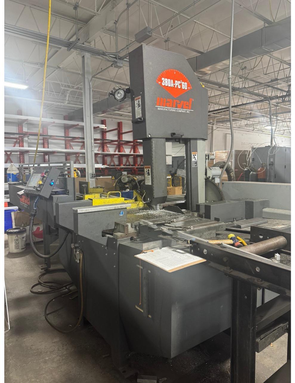 15” x 20” Marvel E380PC3 Fully Automatic Vertical Tilt-frame Automatic Band Saw, 2017