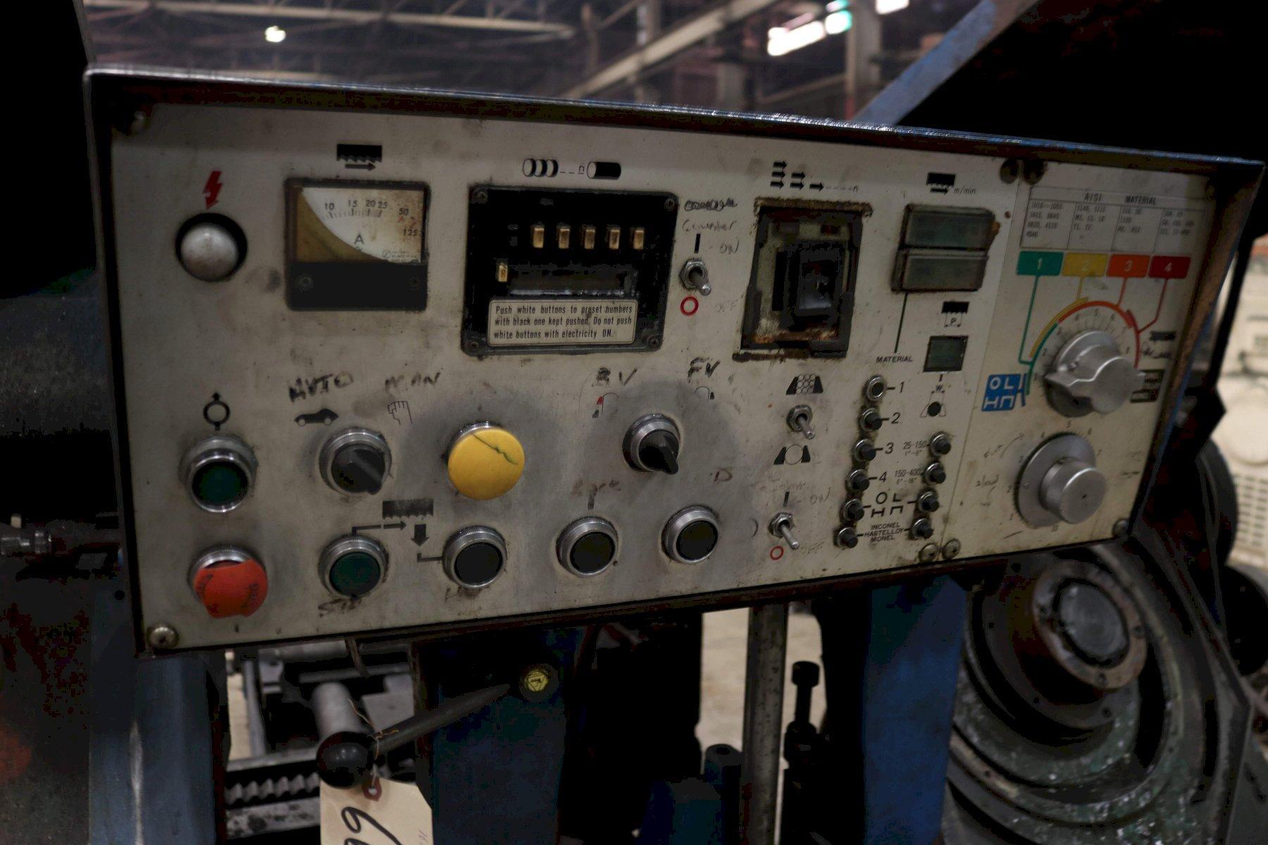 16 X 16' AMADA MODEL #HA400 HORIZTONAL BAND SAW: STOCK #66397