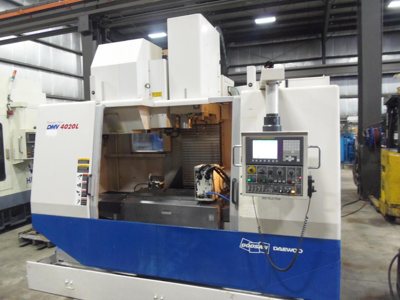 DAEWOO DOOSAN DVM-4020L VERTICAL MACHINING CENTER, 4TH AXIS TABLE, 2006