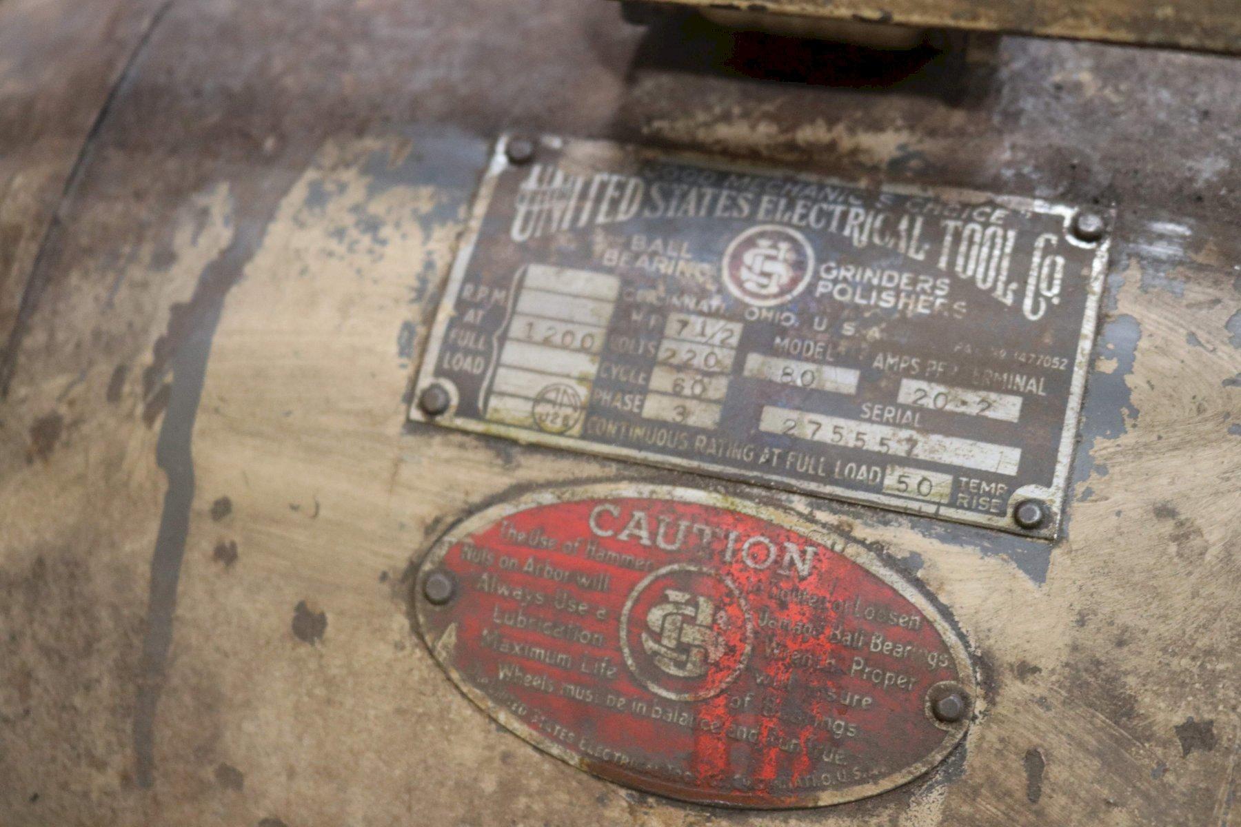 18' U.S. ELECTRIC DOUBLE END GRINDER: STOCK #72967