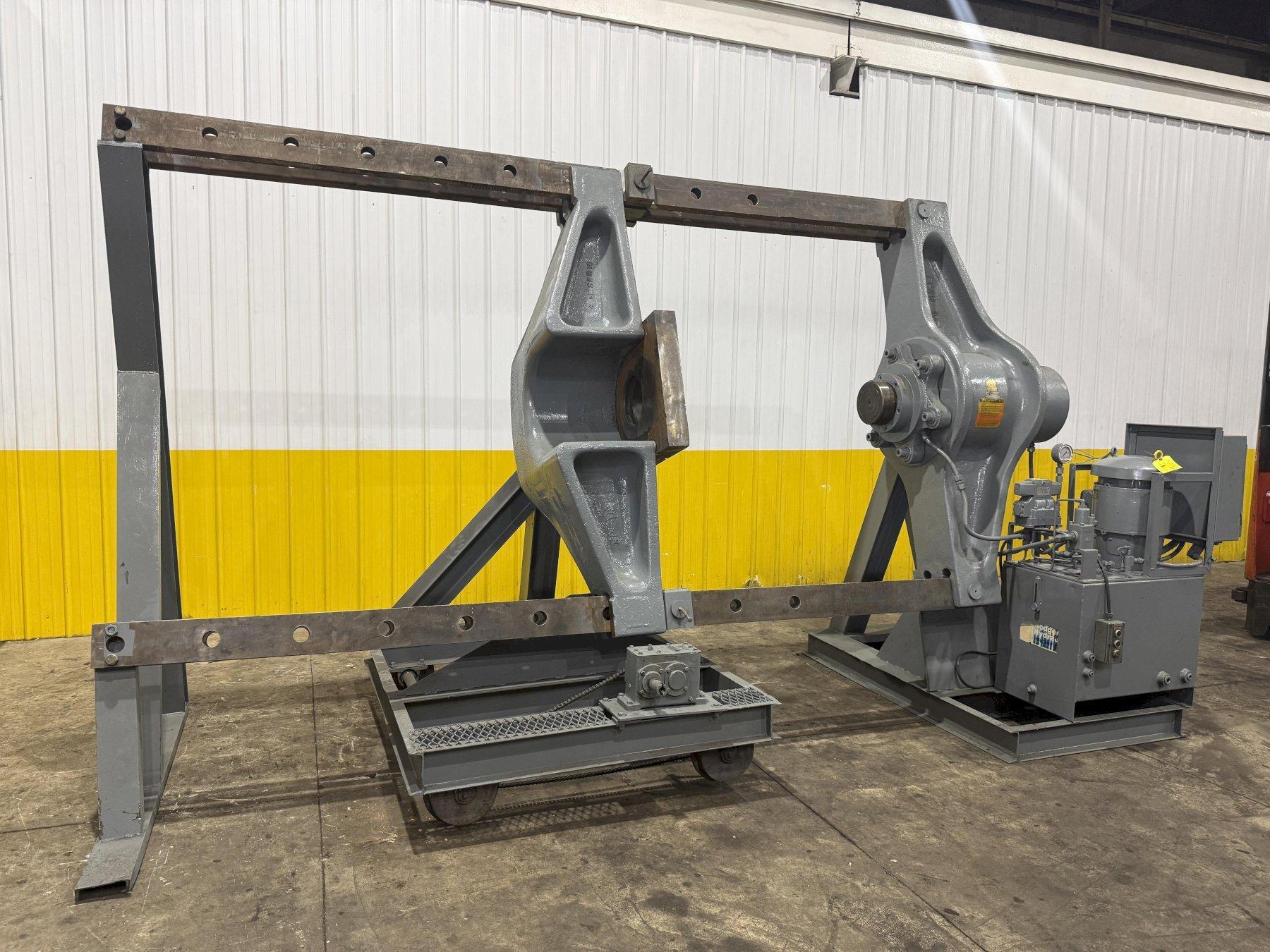 400 TON RODGERS  MODEL #1F400D-7214 HYDRAULIC HORIZONTAL INCLINED WHEEL PRESS: YOBRO 24526