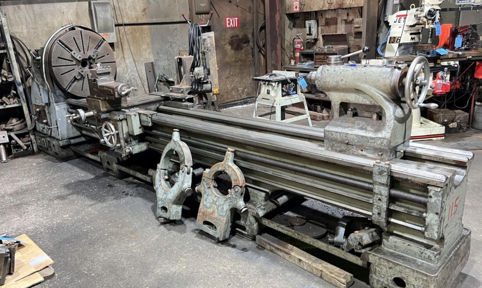 32" X 144" MEUSER GAP BED ENGINE LATHE: YOBRO #25908