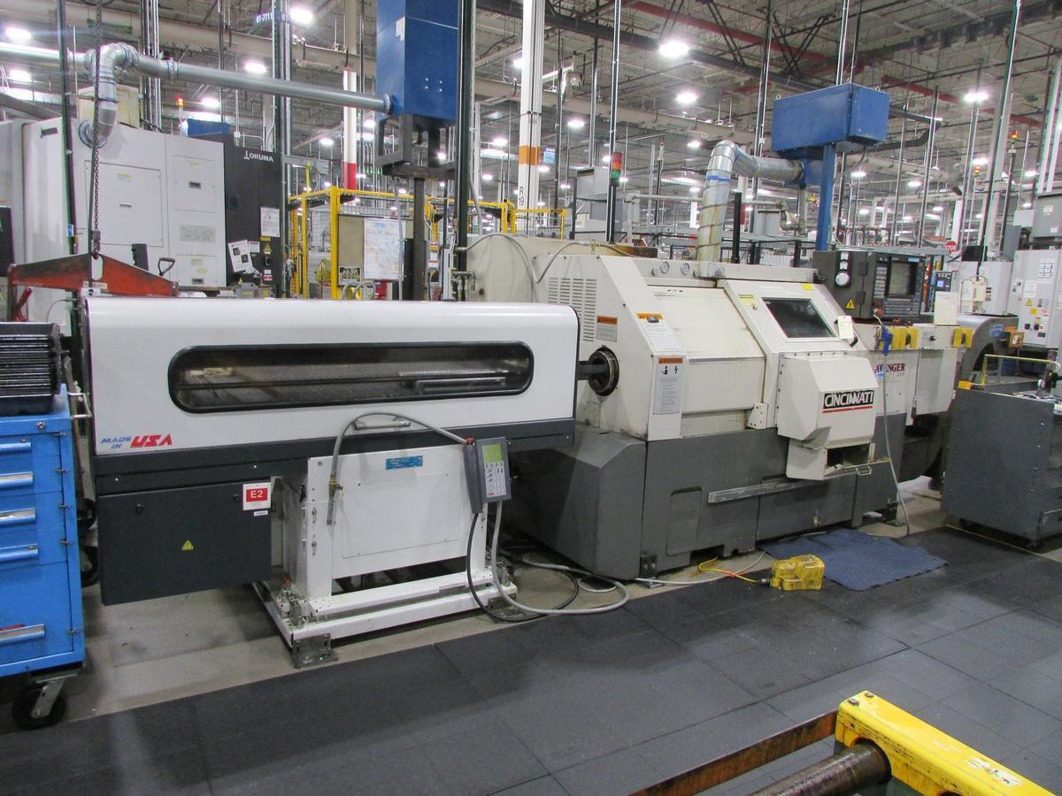 CINCINNATI AVENGER 250S CNC LATHE WITH BARFEED, 1997