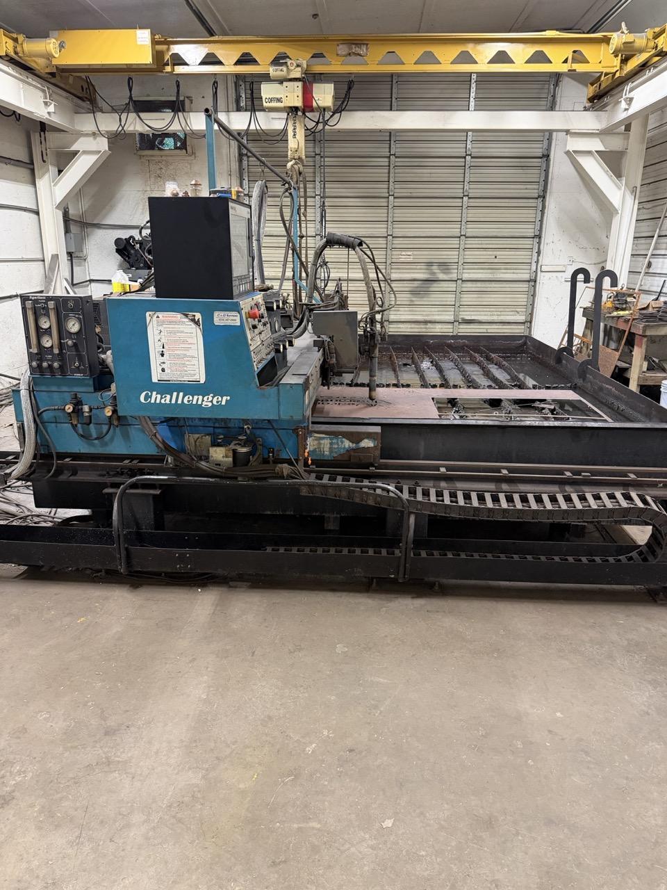 10′ x 10′ C&G Systems Challenger CNC Plasma Cutting Table, 2000 – Updated Burny 10 Control