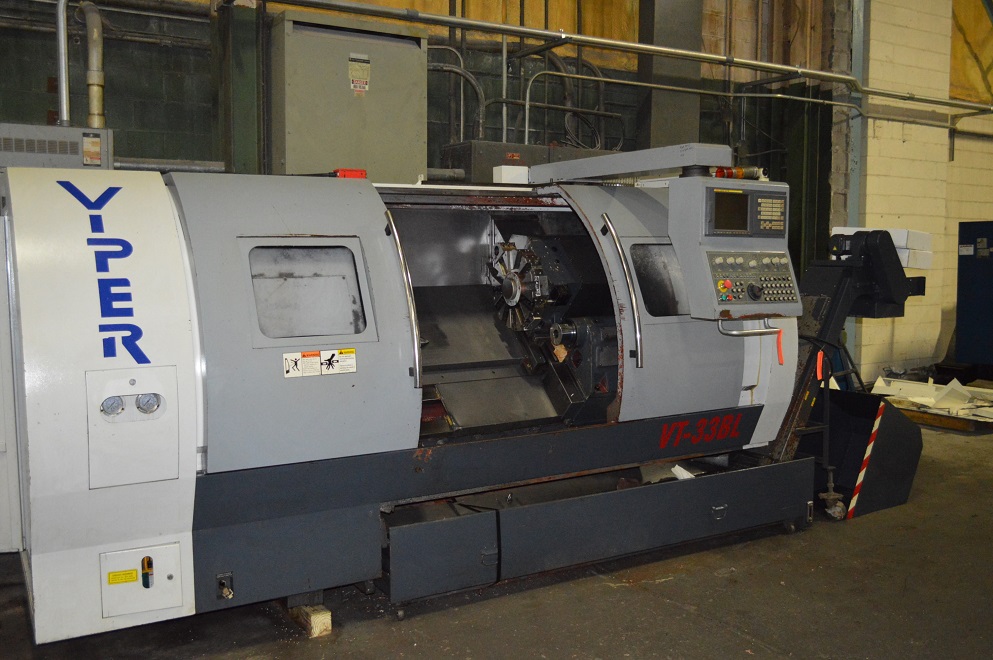 Mighty Viper VT33BLx1000 CNC Lathe, Fanuc 21iTB, 15
