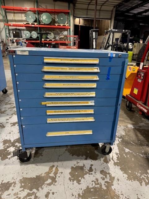 1 - PREOWNED LYON 9-DRAWER ROLLING CABINET