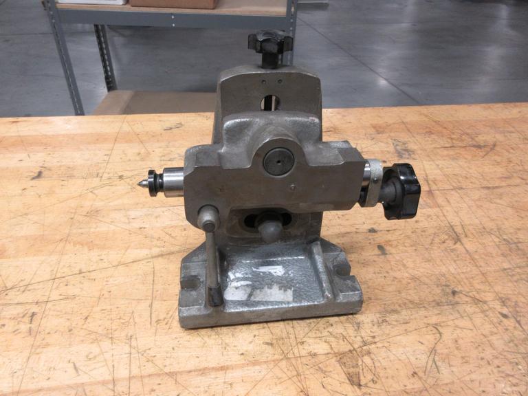 WZK180 Adjustable Height T-Slot Mount Tailstock with #2 Morse Taper Center- Auction Item