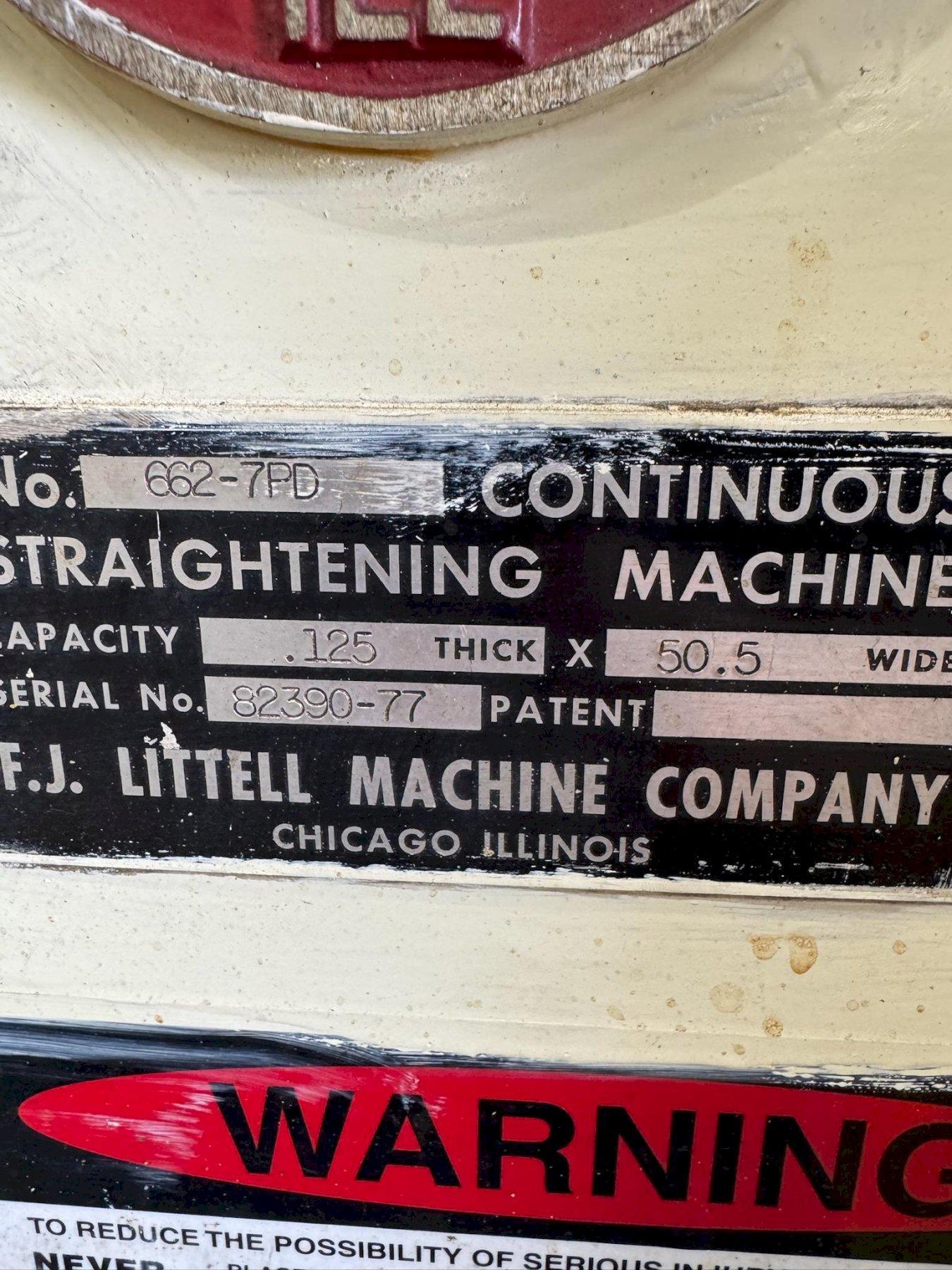 20,000 lbs. x 60" Wide CHS Automation / Littell Conventional Coil Feed Line