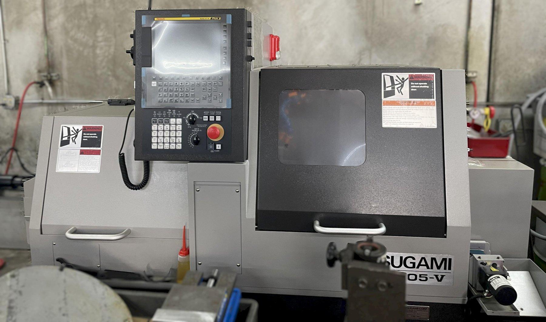 Tsugami Model B0205-VR w/ Fanuc 0i-TF, Fire Trace (5 Lbs), B0-WORK-KIT MKIII (Work Conveyor), Thru Sub Coolant w Pump, Abile Programming Software, Edge Scout 320 Barfeed,  Two Channel Sets , ONLY 73 R