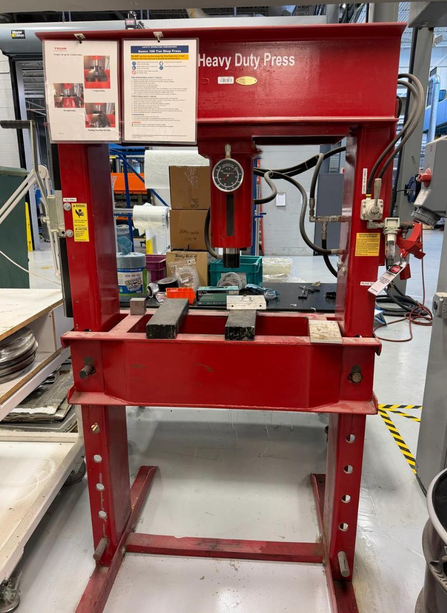 100 TON HYDRAULIC H-FRAME PRESS: YOBRO #25948