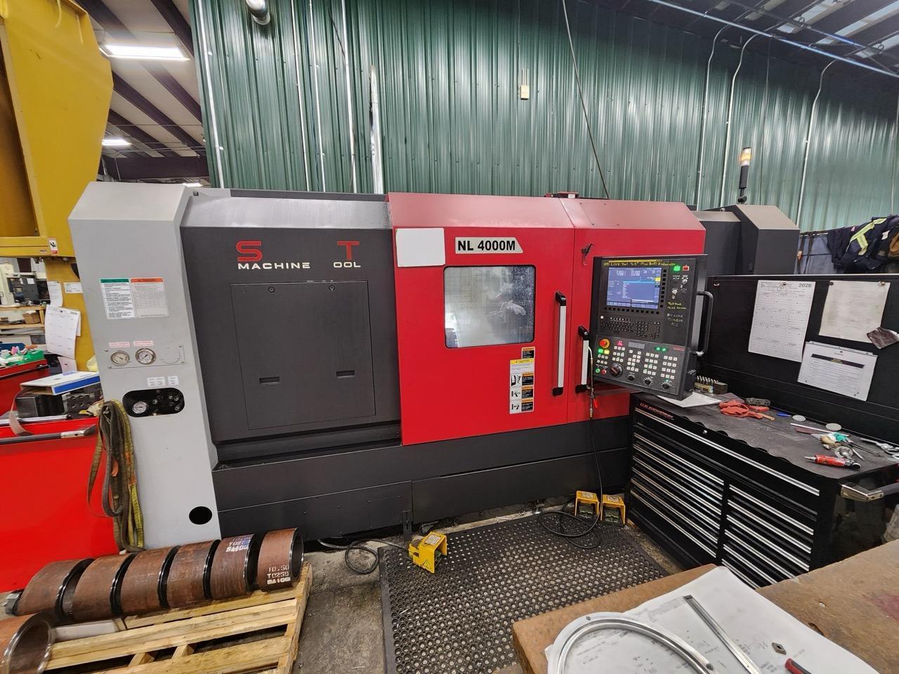 Smart NL4000M CNC Lathe, 2023 – 18″ Chuck, Live Tooling, Tailstock, Box Ways, Chip Conveyor