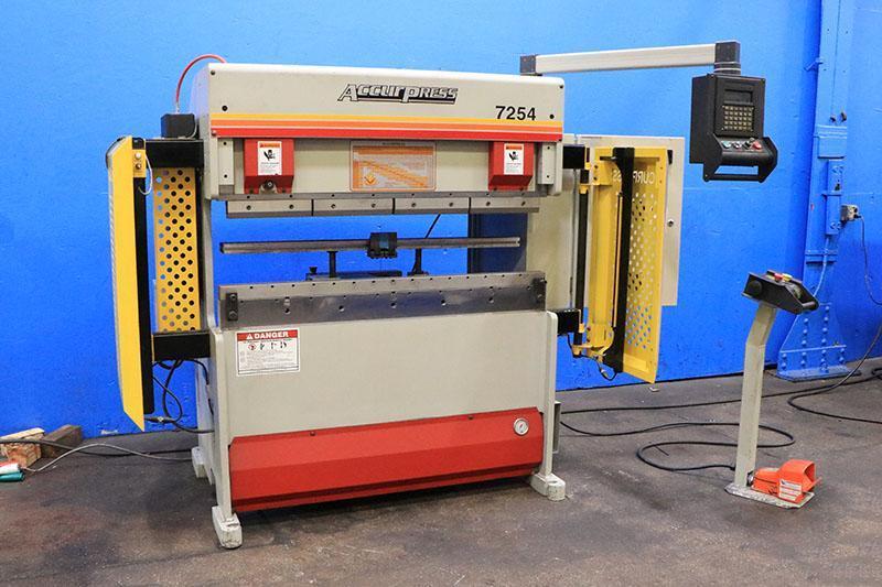 25 ton x 4 ft., Accurpress CNC Hydraulic Press Brake Model 7254