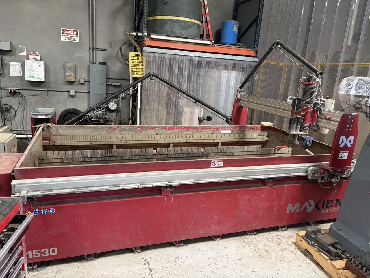 5′ x 10′ Omax 1530 CNC Waterjet, 2011 – 50,000 psi