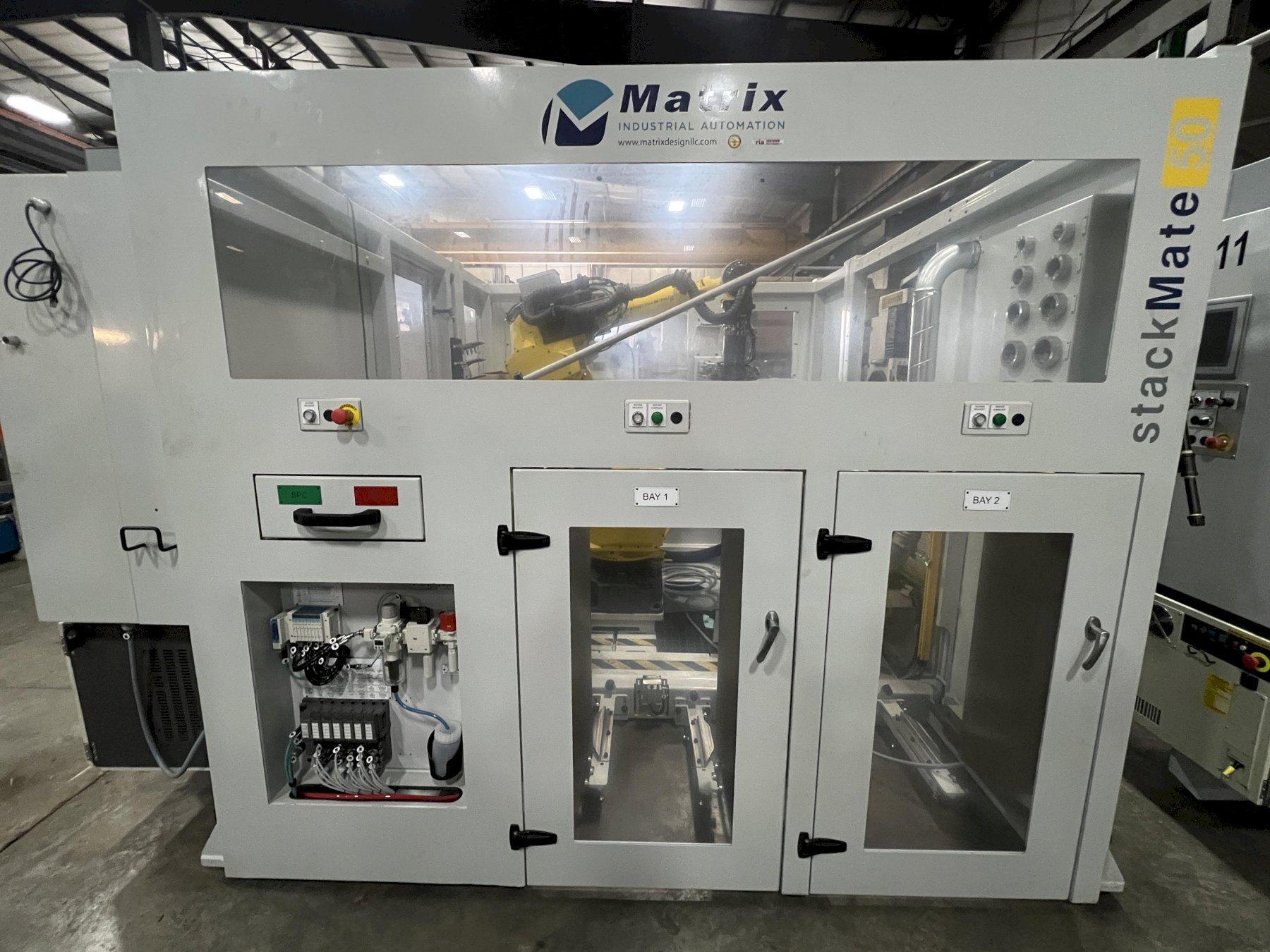 2019 MATRIX STACKMATE 50 ROBOTIC AUTOMATION SYSTEM WITH FANUC M-710iC/50 ROBOT & R-30iB PLUS CONTROL
