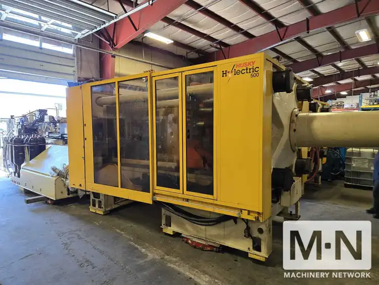 550 TON 39.2 OZ HUSKY MODEL H500RS80/65 HYLECTRIC INJECTION MOLDING MACHINE MFG 2006