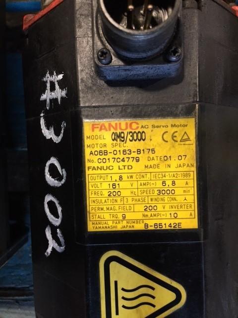 FANUC AC SERVO MOTOR STOCK #3002