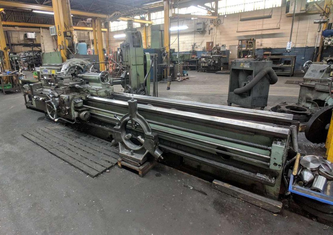 28" X 120" STANKO MODEL 1M636 GAP BED ENGINE LATHE