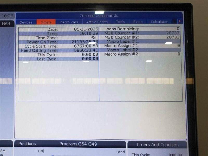 HAAS TM-2P CNC TOOLROOM MILL WITH TOOL CHANGER