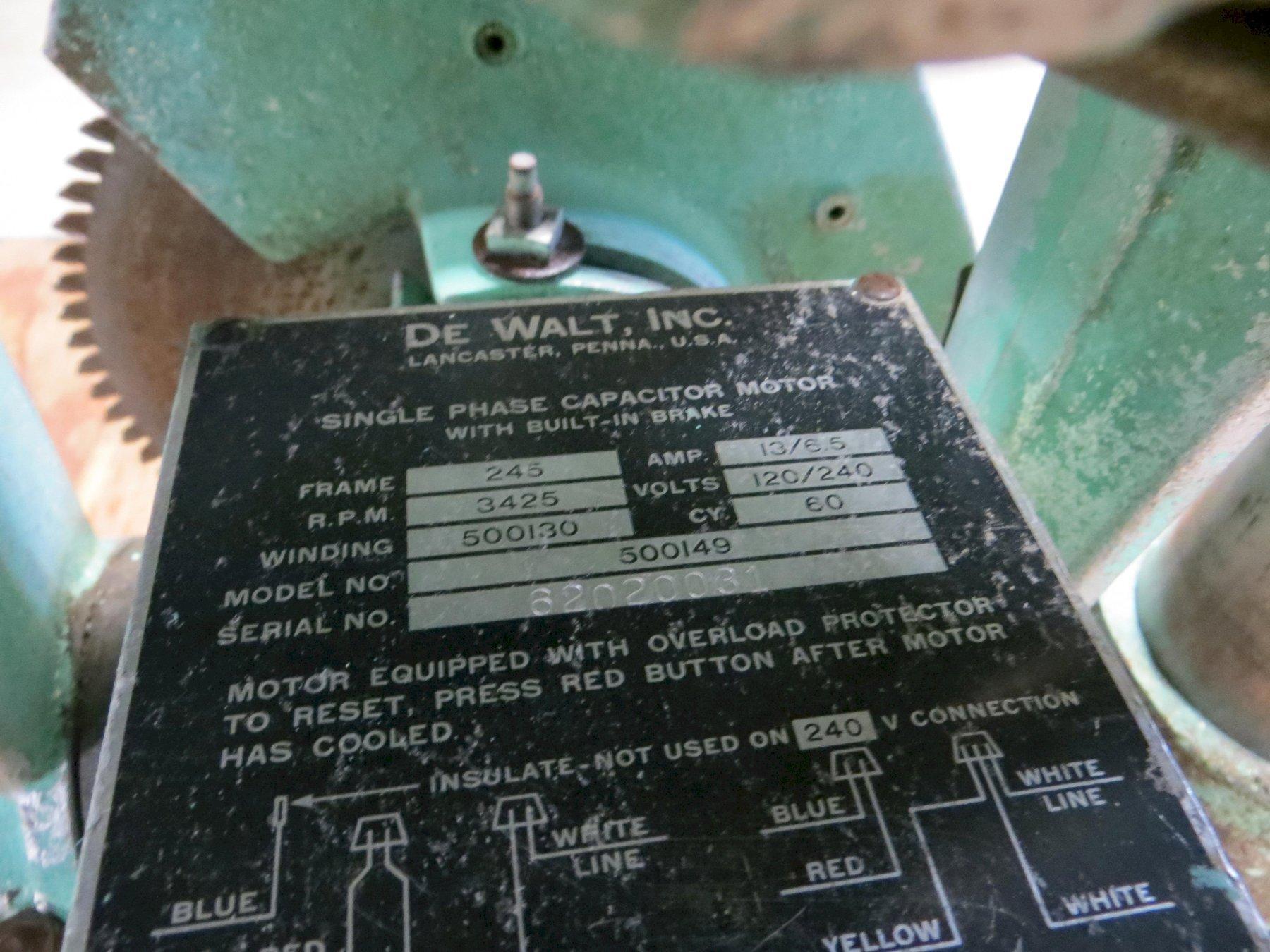 12" Dewalt Radial Arm Saw Model 1030