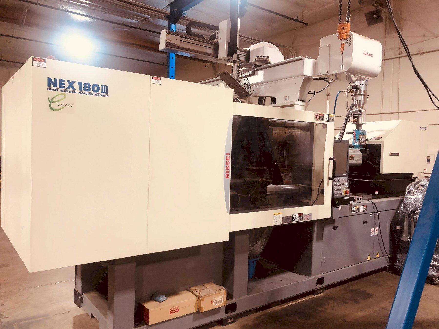 Nissei Used NEX180-25E Electric Injection Molding Machine, 198 US Ton ...