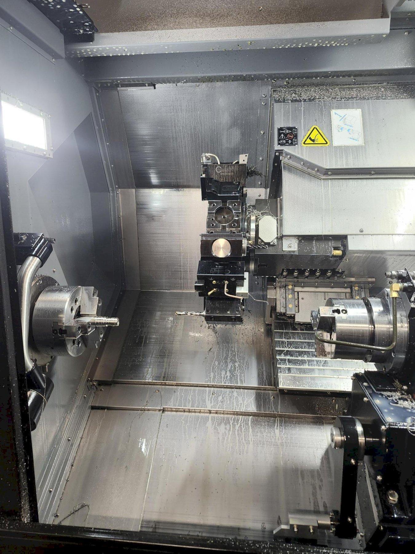 Hurco TMX8MYSi CNC Mill/Turn Lathe, with Hurco Ctrl., 4500 RPM, 12 Turret,  Live Tooling, Barfeeder, 37 HP, New 2023