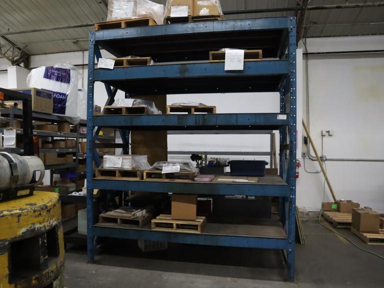 Pallet Racking 6 Shelves - NO CONTENTS 102" x 48" x 121"H- Auction Item