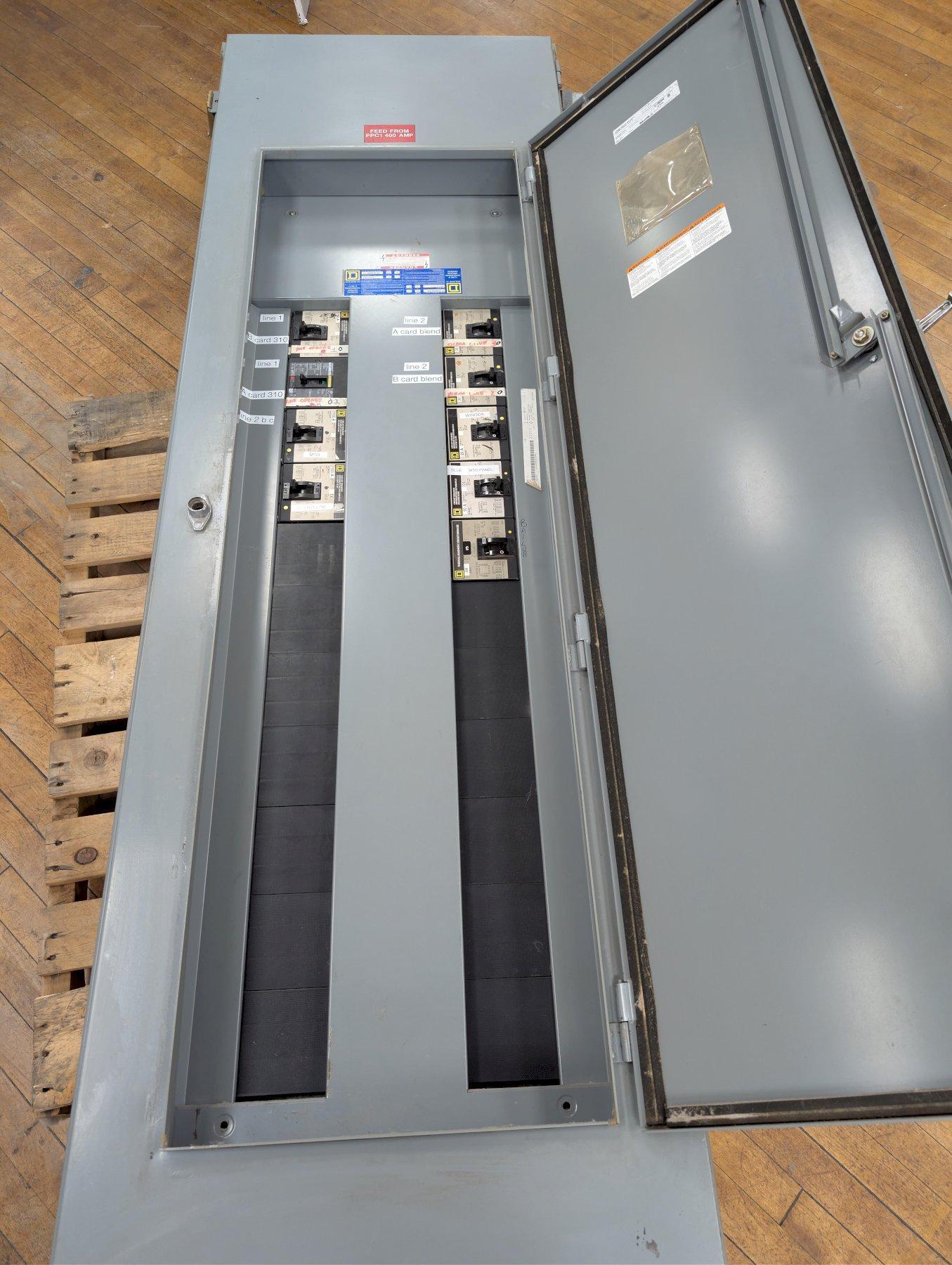 Square D I-Line Panelboard 400A 480Y/277V 92x26x10 w/ Breakers