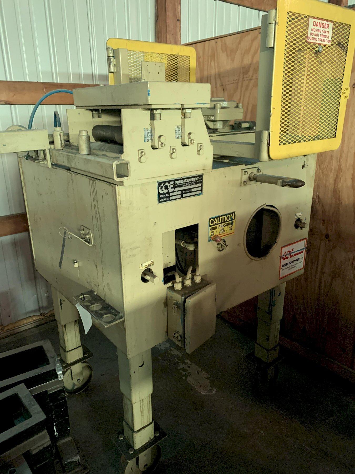 (1) PREOWNED COE AIR FEED, MODEL #: CF-200, S/N: J054935A