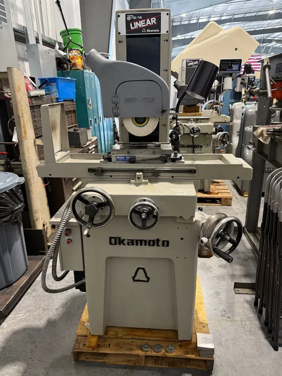 OKAMOTO LINEAR 612  6” x 12” Precision Hand Feed Surface Grinder #7491