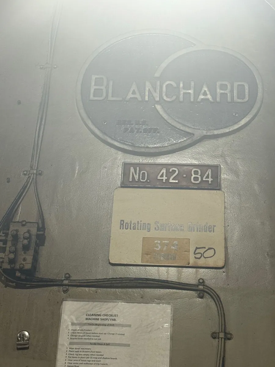 84" BLANCHARD EXTRA-HIGH VERTICAL-SPINDLE ROTARY SURFACE GRINDER