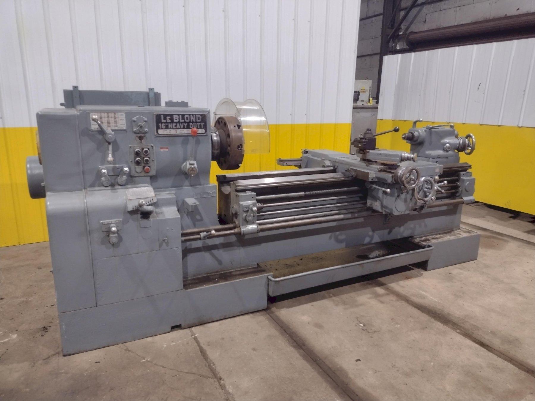20/48" X 72/112" LEBLOND MODEL #16 HEAVY DUTY SLIDING GAP BED ENGINE LATHE 2" HOLE : YOBRO #25980