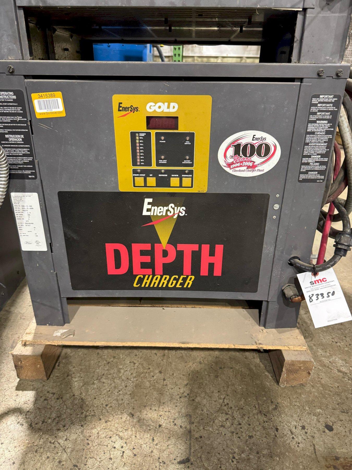 (1) PREOWNED EXIDE IRONCLAD DEPTH FORKLIFT CHARGER, MODEL #: D3G-12-680, S/N FB5279