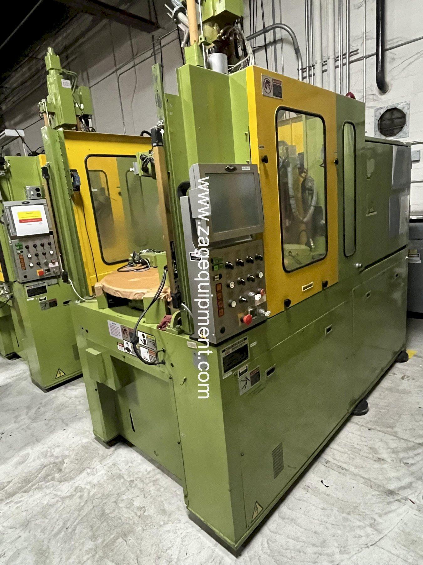 Nissei Used TNS50R5V Vertical Injection Molding Machine, Yr 2005