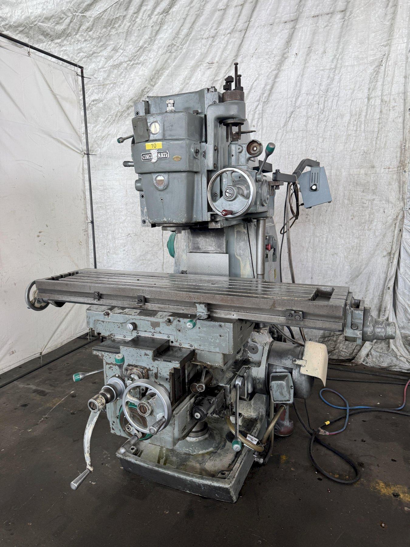 CINCINNATI CINOVA 80 MODEL 205-12 VERTICAL MILLING MACHINE. STOCK # 0554025.