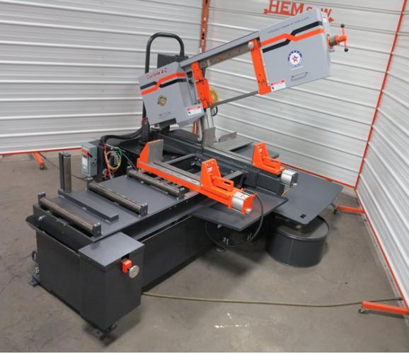 1 - NEW HEMSAW CYCLONE A-C AUTOMATIC HORIZONTAL PIVOT MITER BAND SAW
