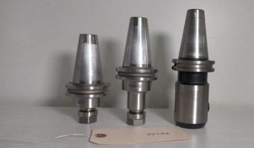 Lot of 3 Tool Holders Cat40 SYIC GS Accupro ER16 1″ Weldon Flat