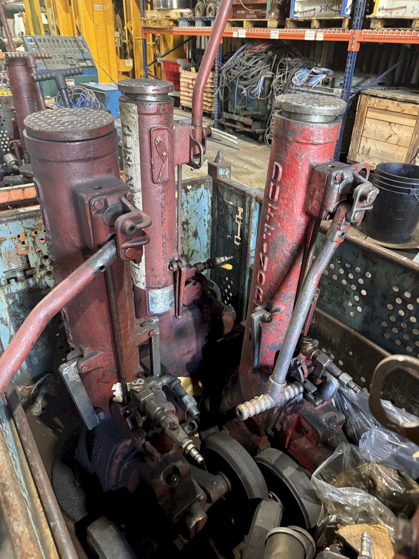 (2) 100 TON DUFF NORTON MODEL #144-CMJ AIR MOTOR JACKS, 30" LIFT: YOBRO #24190